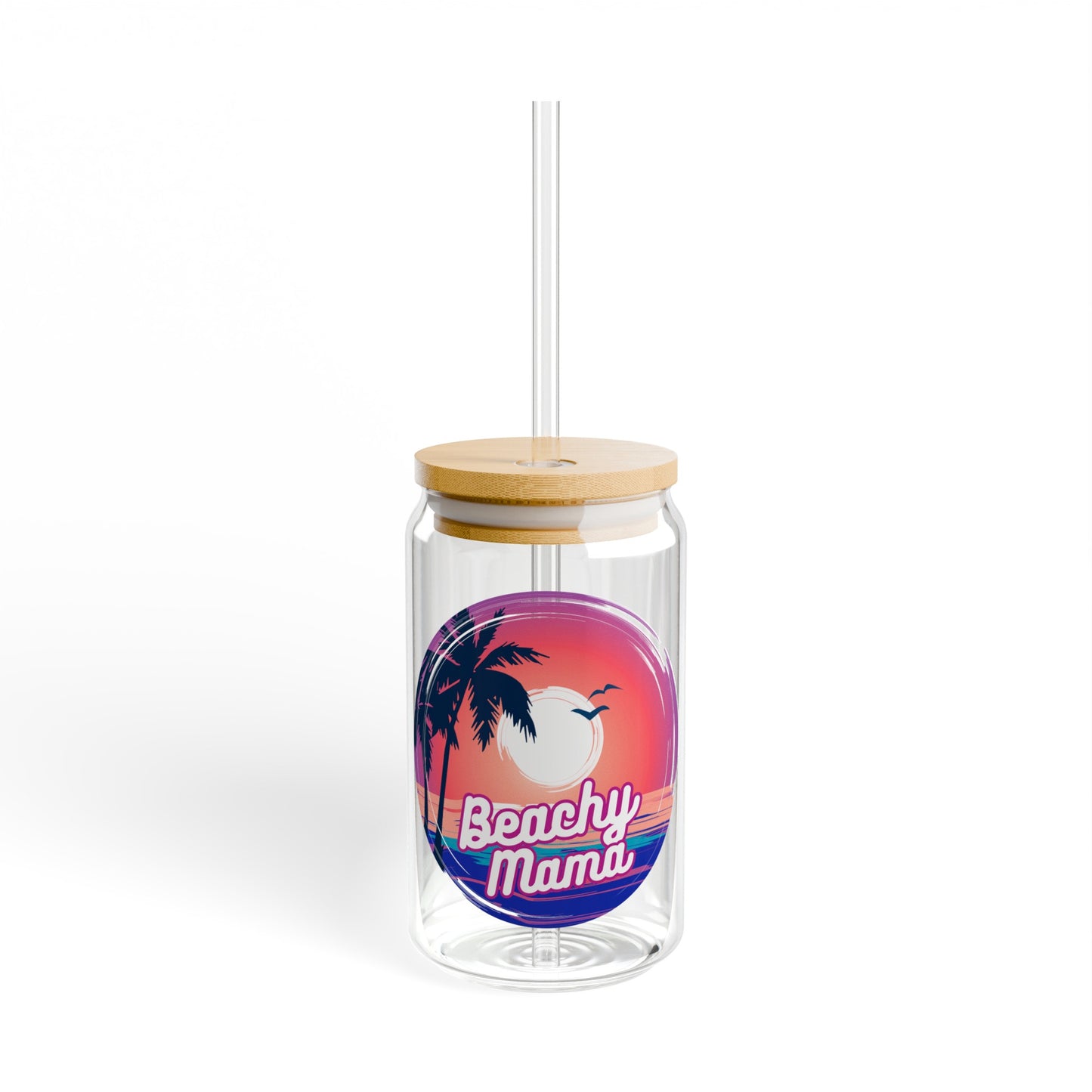"Beachy Mama" Mother's Day Sipper Glass, 16oz